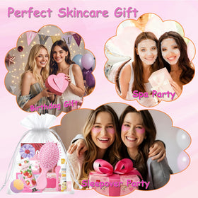 UYJ lifestyle spa sleepover scene with friends using kit for shared relaxation