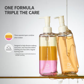 UZ2B emulsified texture after shaking illustrating smooth blend and easy removal benefit