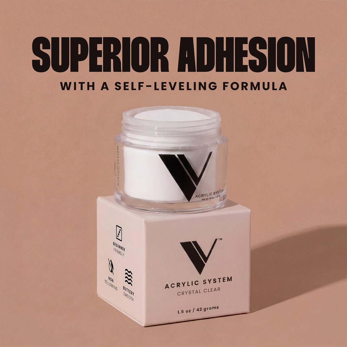 V Beauty Pure encapsulated nail design showcasing clear finish and preserved decor