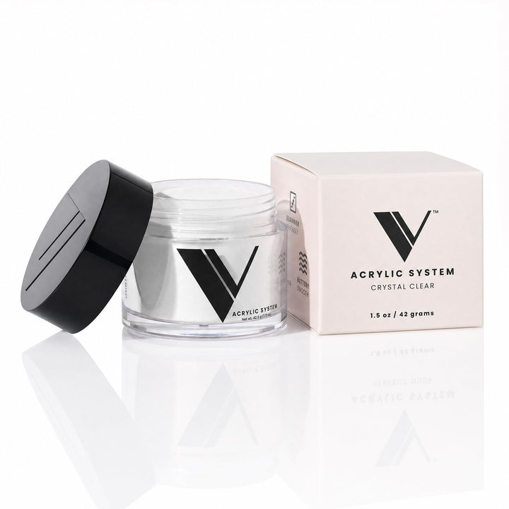 V Beauty Pure front packaging showing crystal clear powder and professional quality