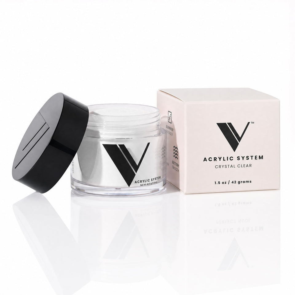 V Beauty Pure front packaging showing crystal clear powder and professional quality
