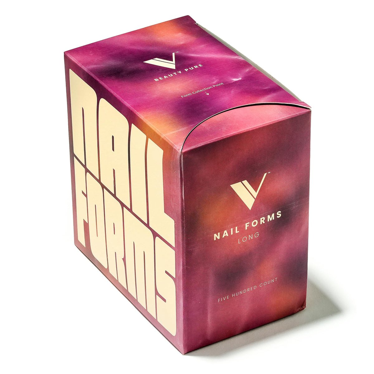 V Beauty Pure front packaging showing 500 forms and neat box for easy storage