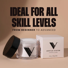 V Beauty Pure close-up of finely milled powder texture for smooth application