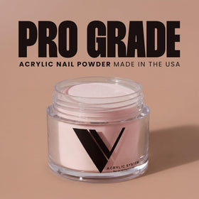 V Beauty Pure 1.5 oz jar beside tools to show size and professional convenience