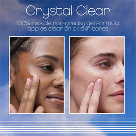 VACATION pump dispensing gel highlighting easy, mess-free application benefit