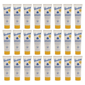 VACATION front packaging mini tube showing brand and SPF benefit