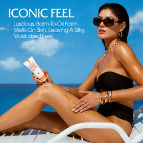 VACATION label and ingredient list showing nourishing oils benefit