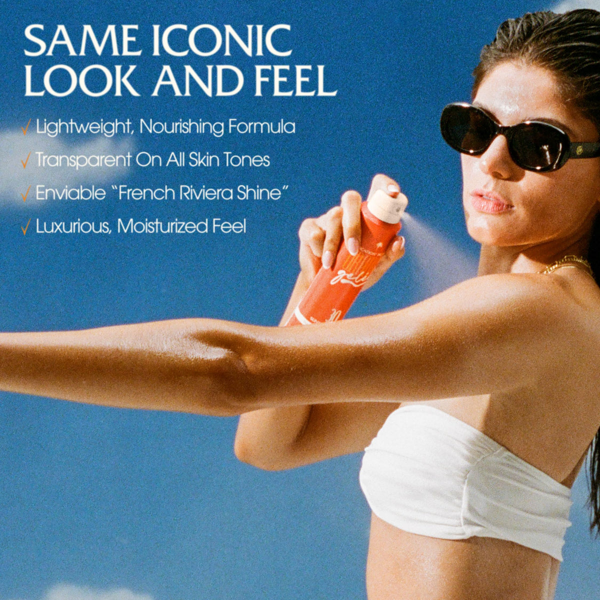 VACATION label detail showing fragrance notes and clean ingredient benefits