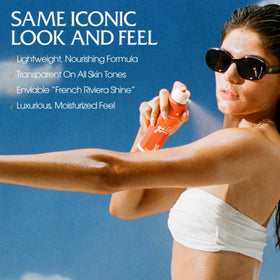 VACATION label detail showing fragrance notes and clean ingredient benefits