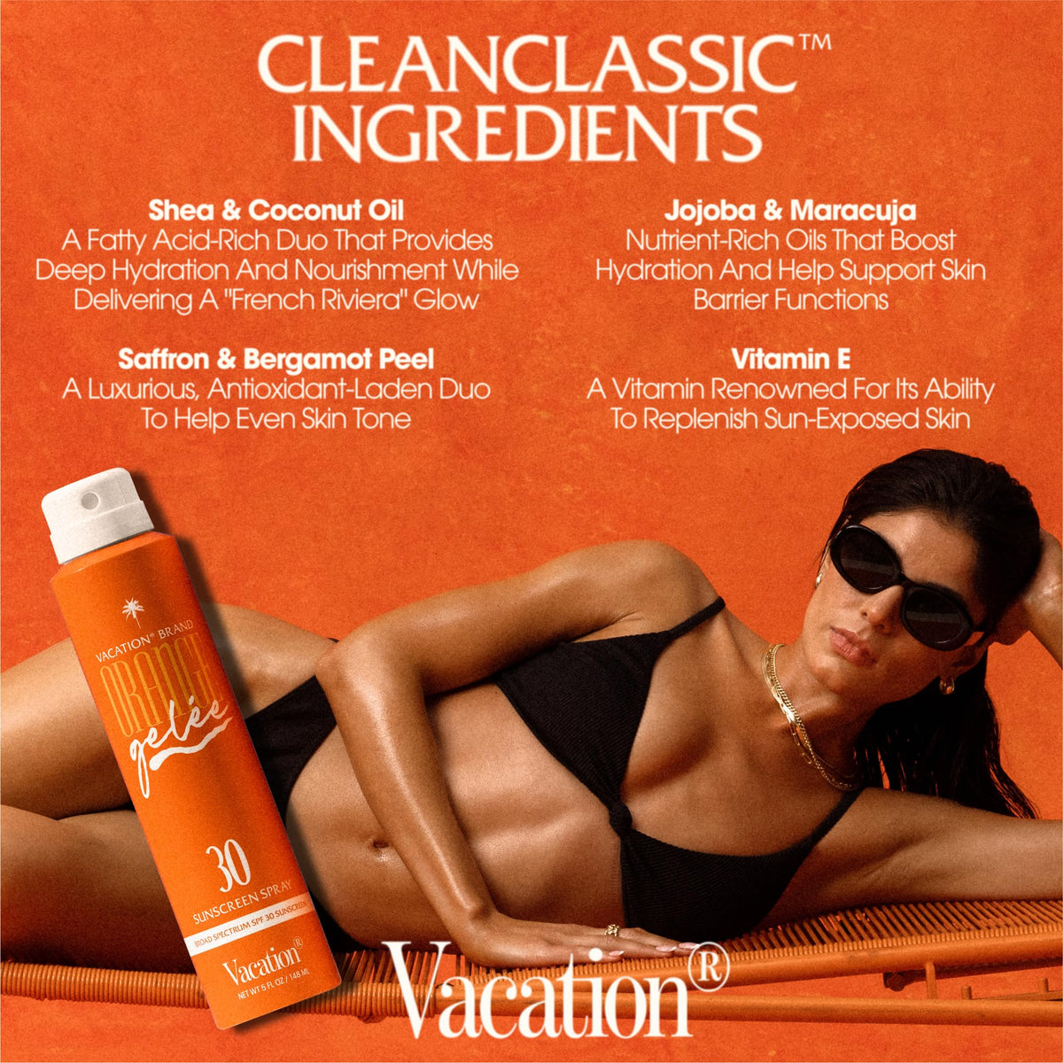 VACATION product inside beach bag suggesting on-the-go sun care convenience