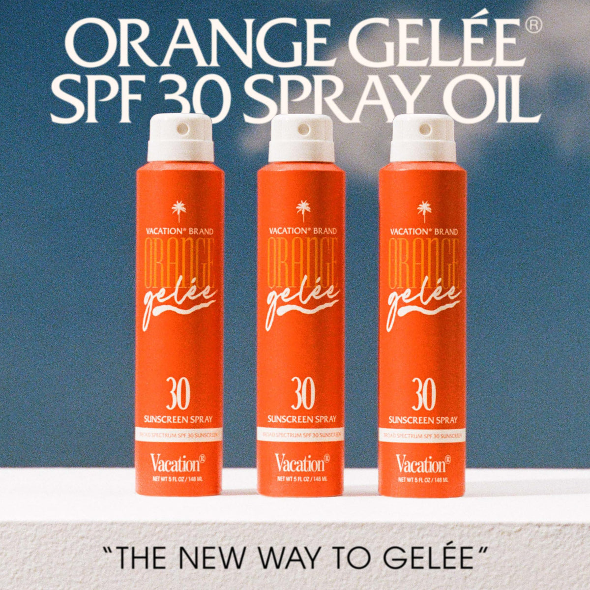 VACATION spray action dispensing transparent oil for quick, even coverage