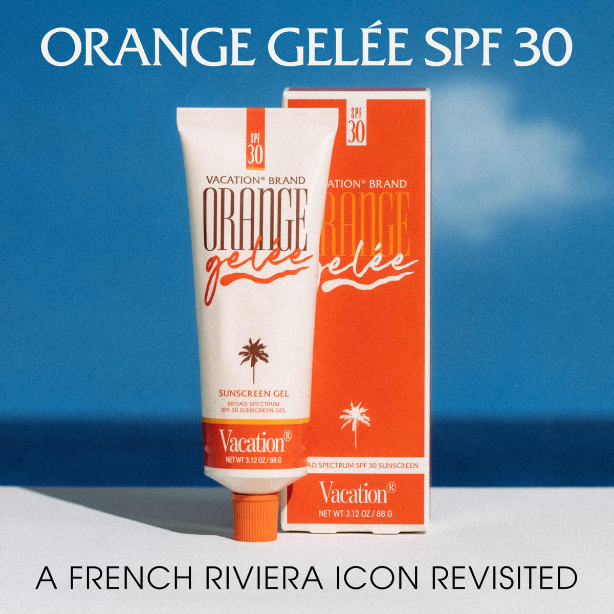 VACATION gel texture close-up showing balm-to-oil transformation benefit