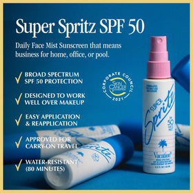 VACATION fine mist spray texture demonstrating even coverage benefit