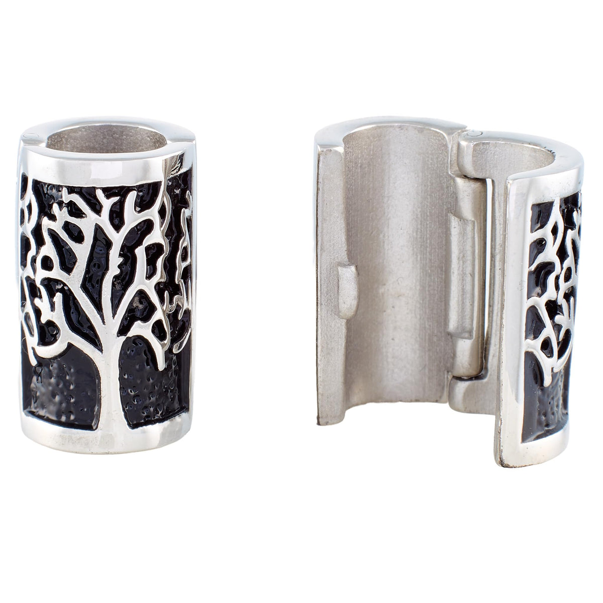 VALHALLA bead front view showing Tree of Life and polished finish for bold style