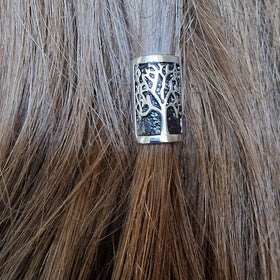 VALHALLA in beard being worn showing authentic Viking look and secure hold