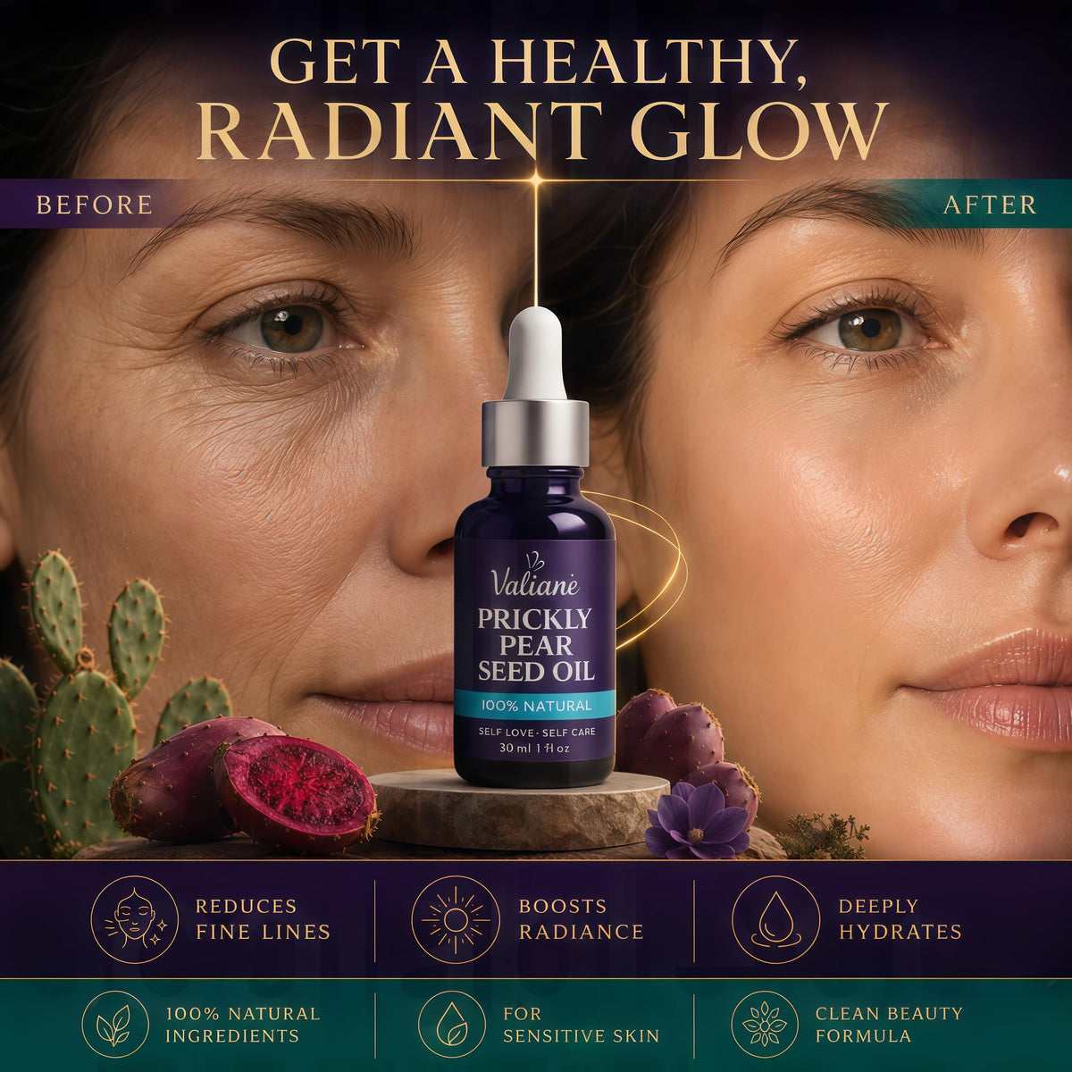 VALIANÈ using oil on hair ends to reduce frizz and add shine