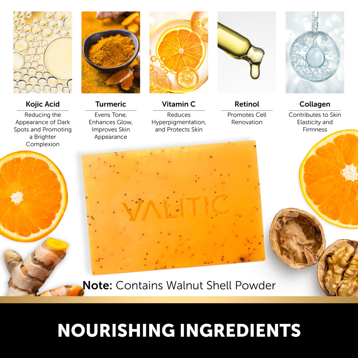 VALITIC soap bars staged in bathroom showing daily-use convenience benefit