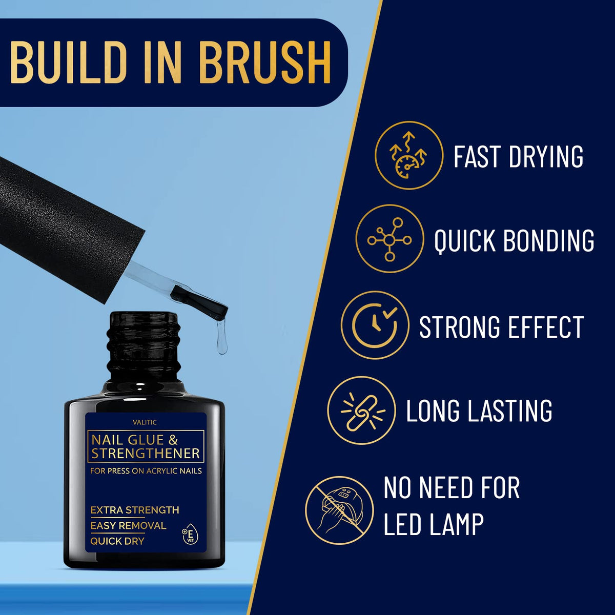 VALITIC brush application close-up illustrating easy polish-style use