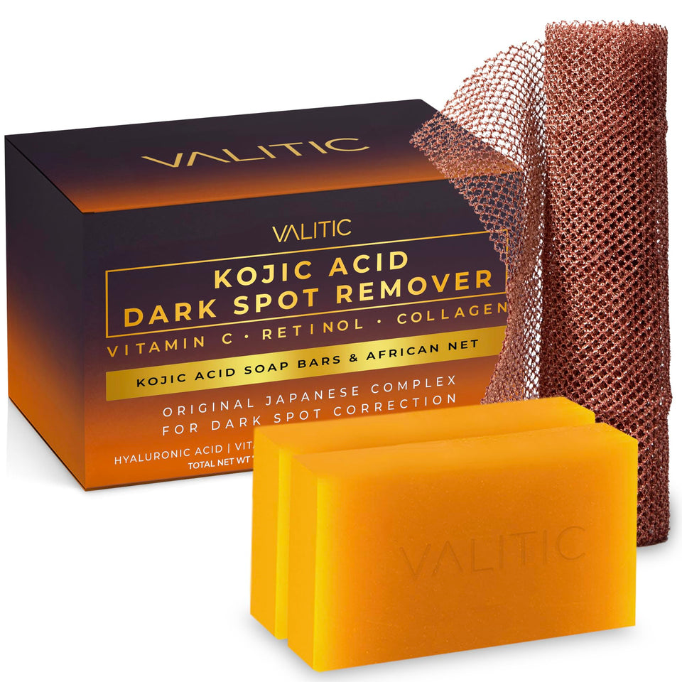 VALITIC front packaging showing two bars and sponge for convenient routine