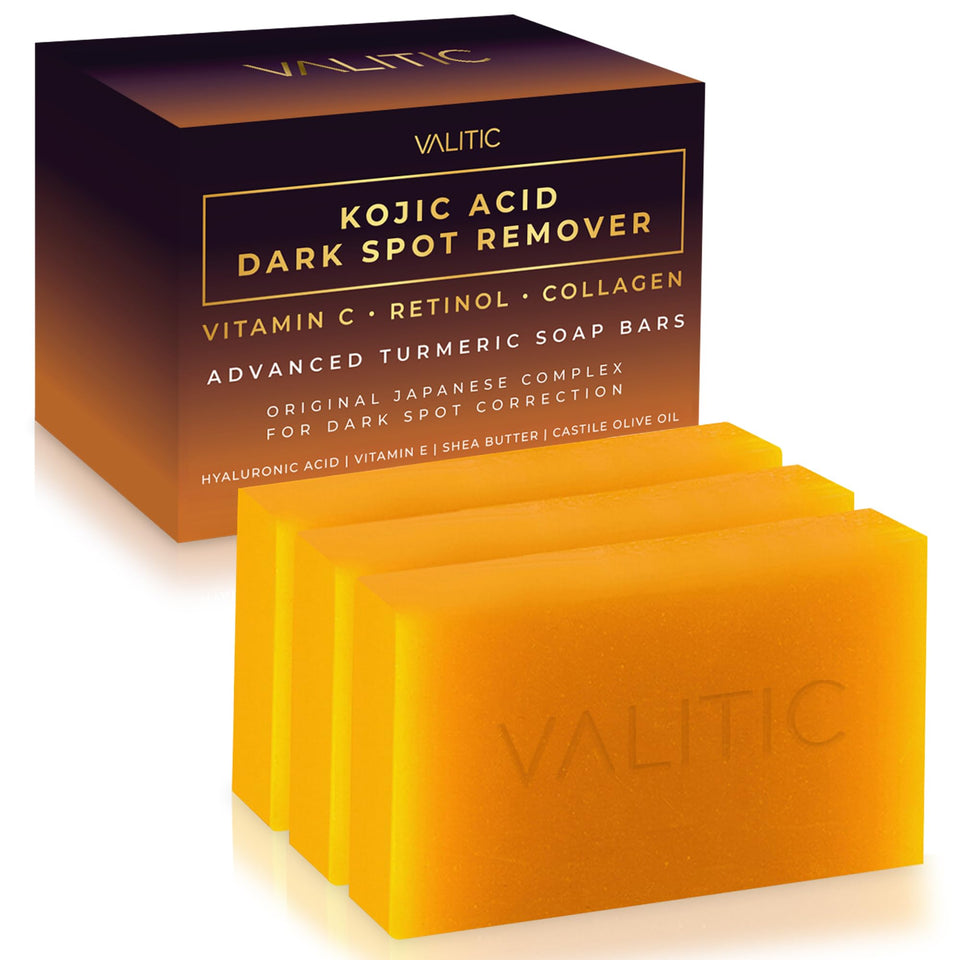 VALITIC front packaging 3-pack shows product and benefits for even skin tone