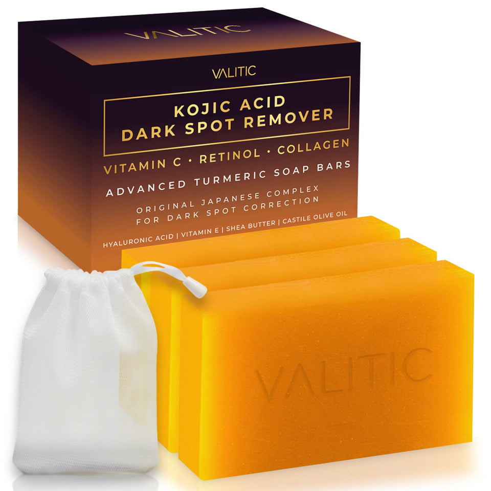 VALITIC front packaging 3-pack showing travel bag and bars for convenient storage