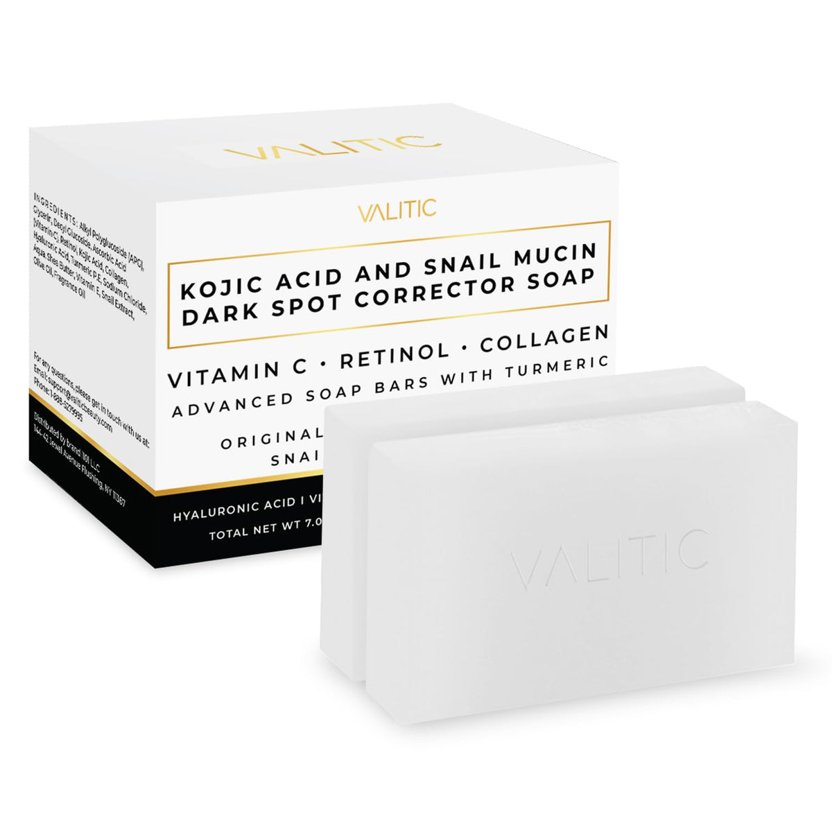 VALITIC front packaging of soap bar showing product branding and benefits