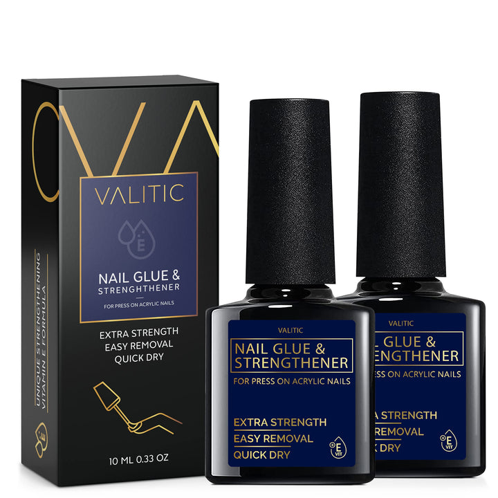 VALITIC front packaging showing two bottles and quick-dry benefit