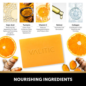 VALITIC soap in hand for scale and easy daily use benefit
