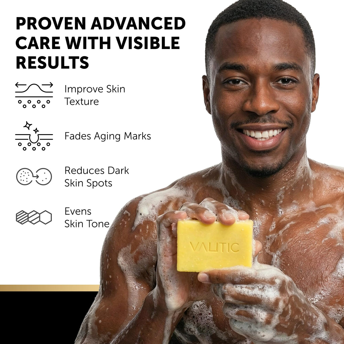 VALITIC ingredients label highlighting kojic acid vitamin C and retinol