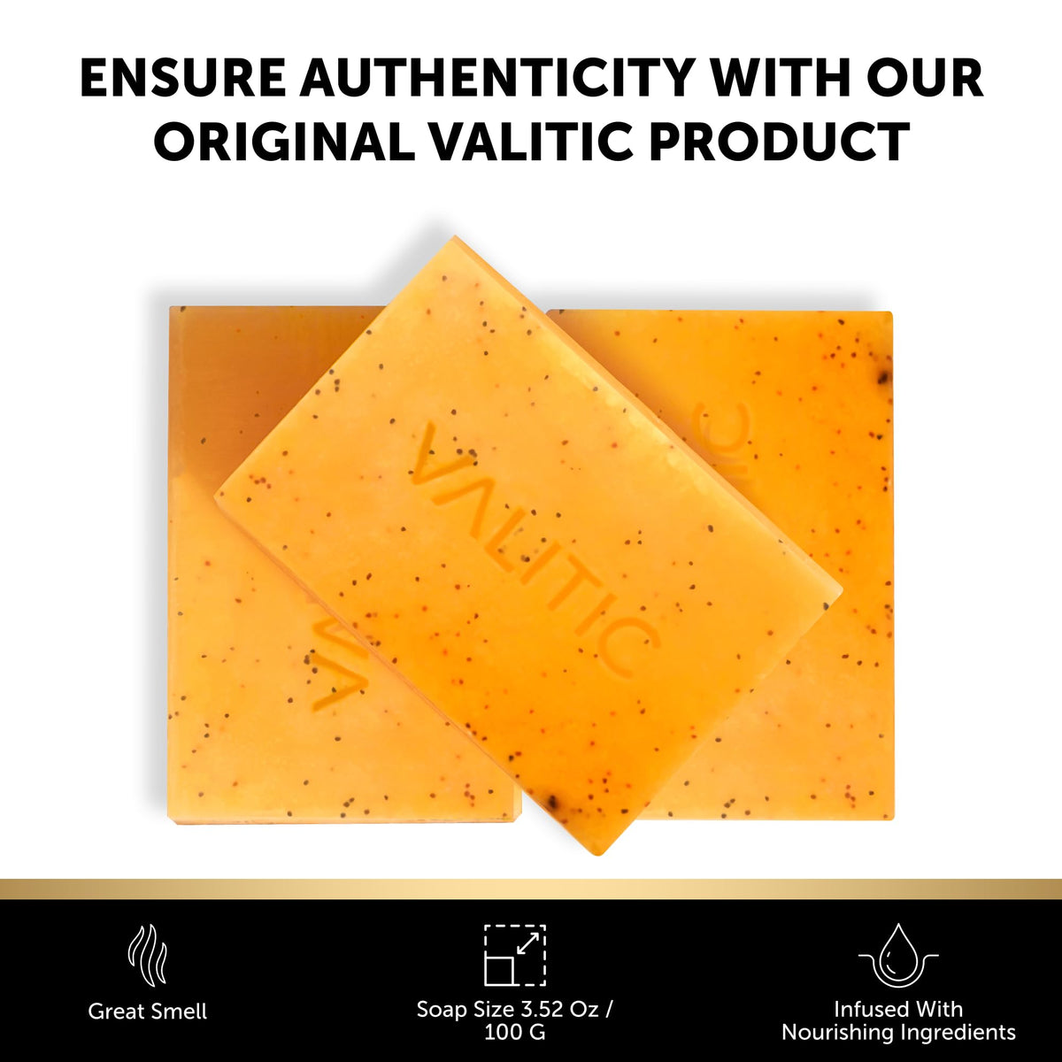 VALITIC ingredient label close-up showing clean-formula reassurance benefit