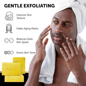 VALITIC lather in hand demonstrating foaming action and cleansing benefit
