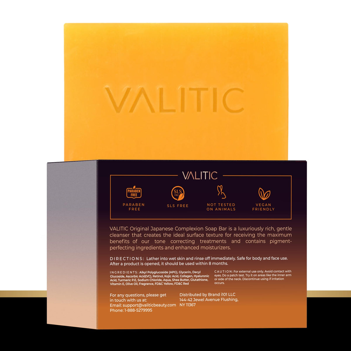VALITIC lifestyle bathroom shelf showing soap in everyday skincare routine