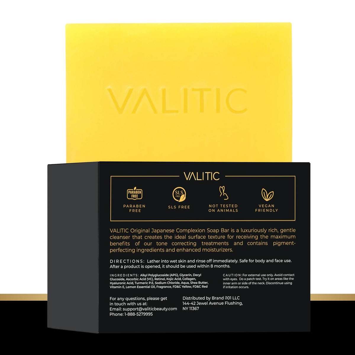 VALITIC person showering using soap illustrating refreshed and even-looking skin