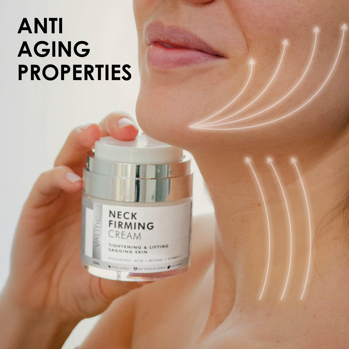 VALITIC creamy texture close-up showing rich hydration and smooth spread