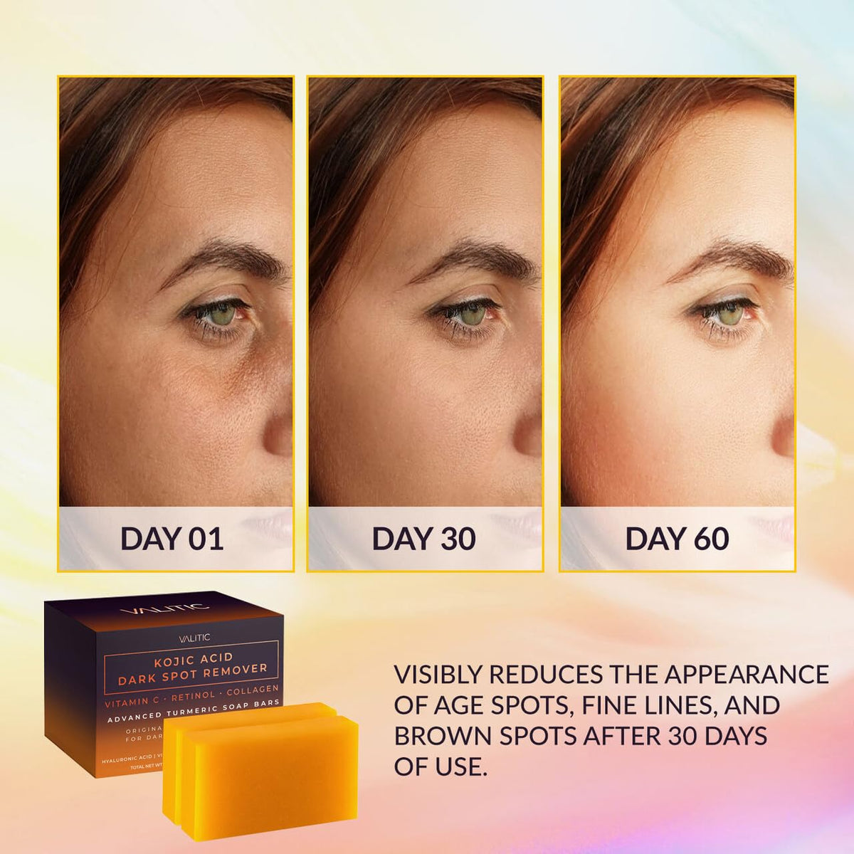 VALITIC soap close-up texture highlighting creamy surface for gentle cleansing