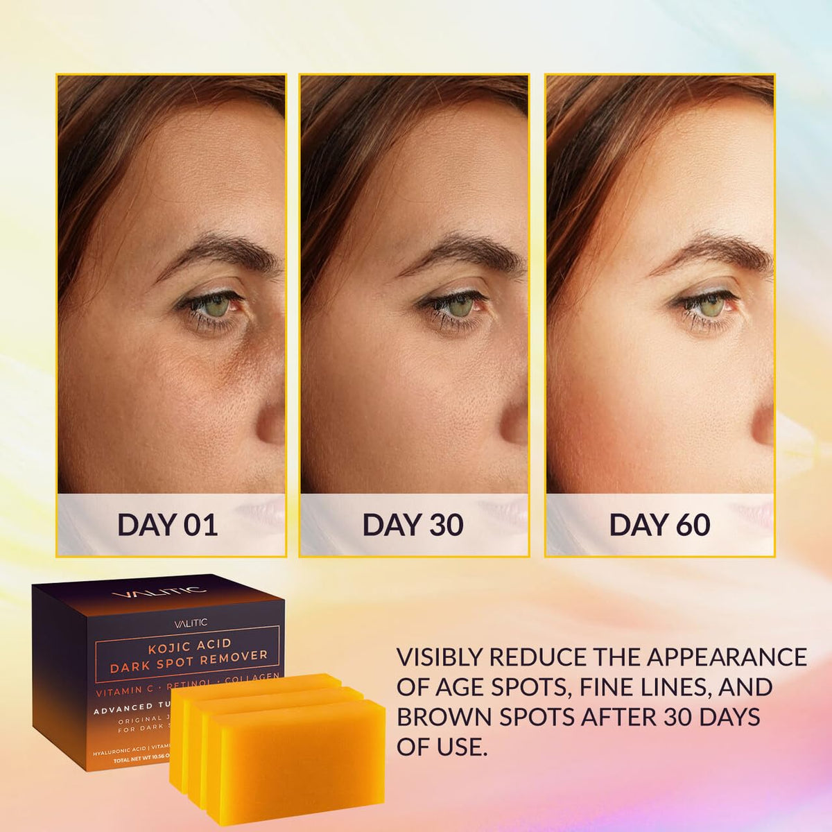 VALITIC soap close-up texture highlighting moisturizing butter and gentle exfoliation