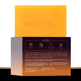 VALITIC soap with turmeric and collagen emphasizing brightening benefits