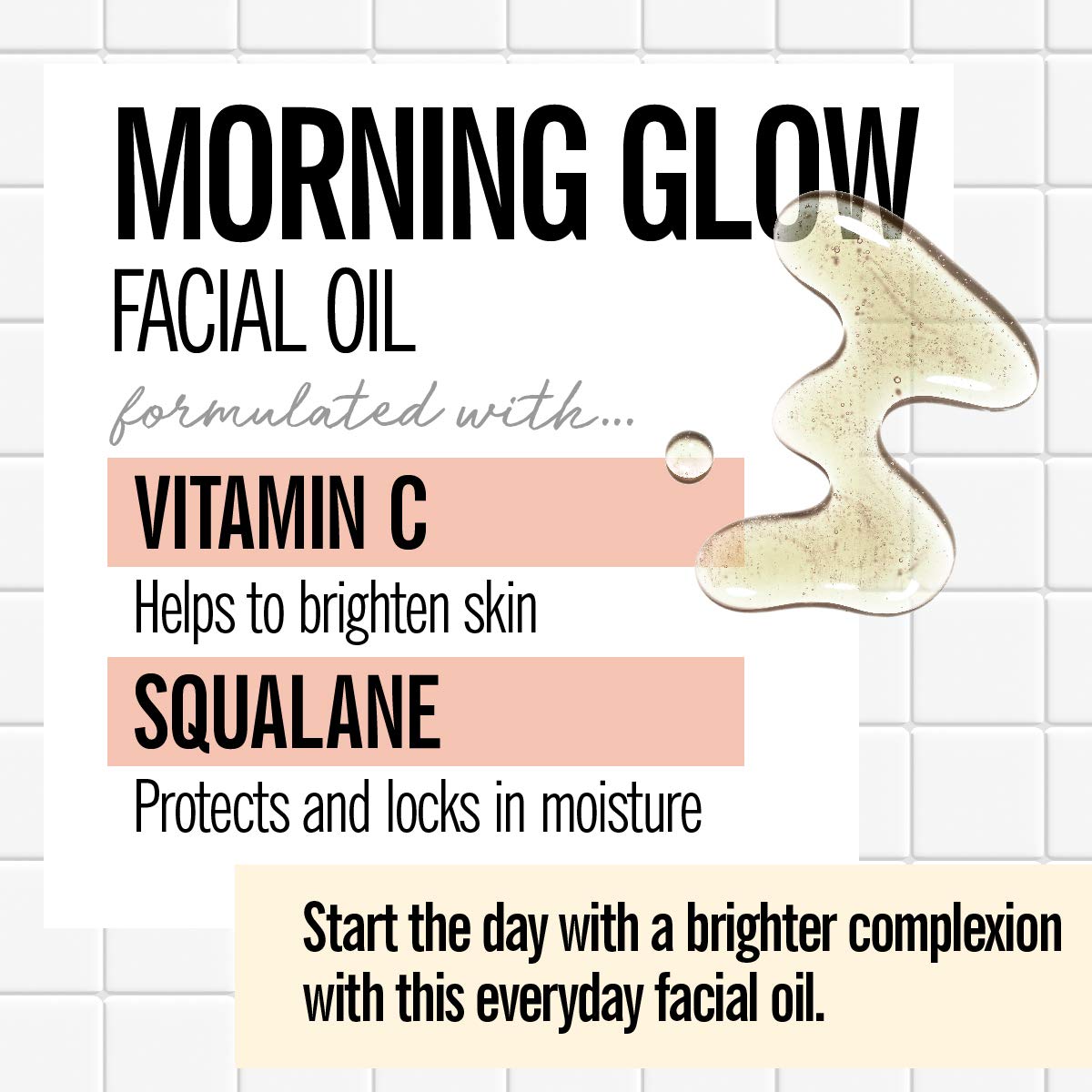 VALJEAN LABS oil texture droplet demonstrating lightweight hydration