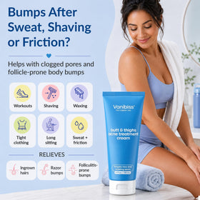Vanibiss botanical ingredients flatlay showing soothing and nourishing benefit