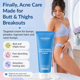Vanibiss close-up cream texture highlighting fast-absorbing, non-greasy benefit