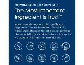 Vanicream before and after detangled hair showing improved manageability benefit