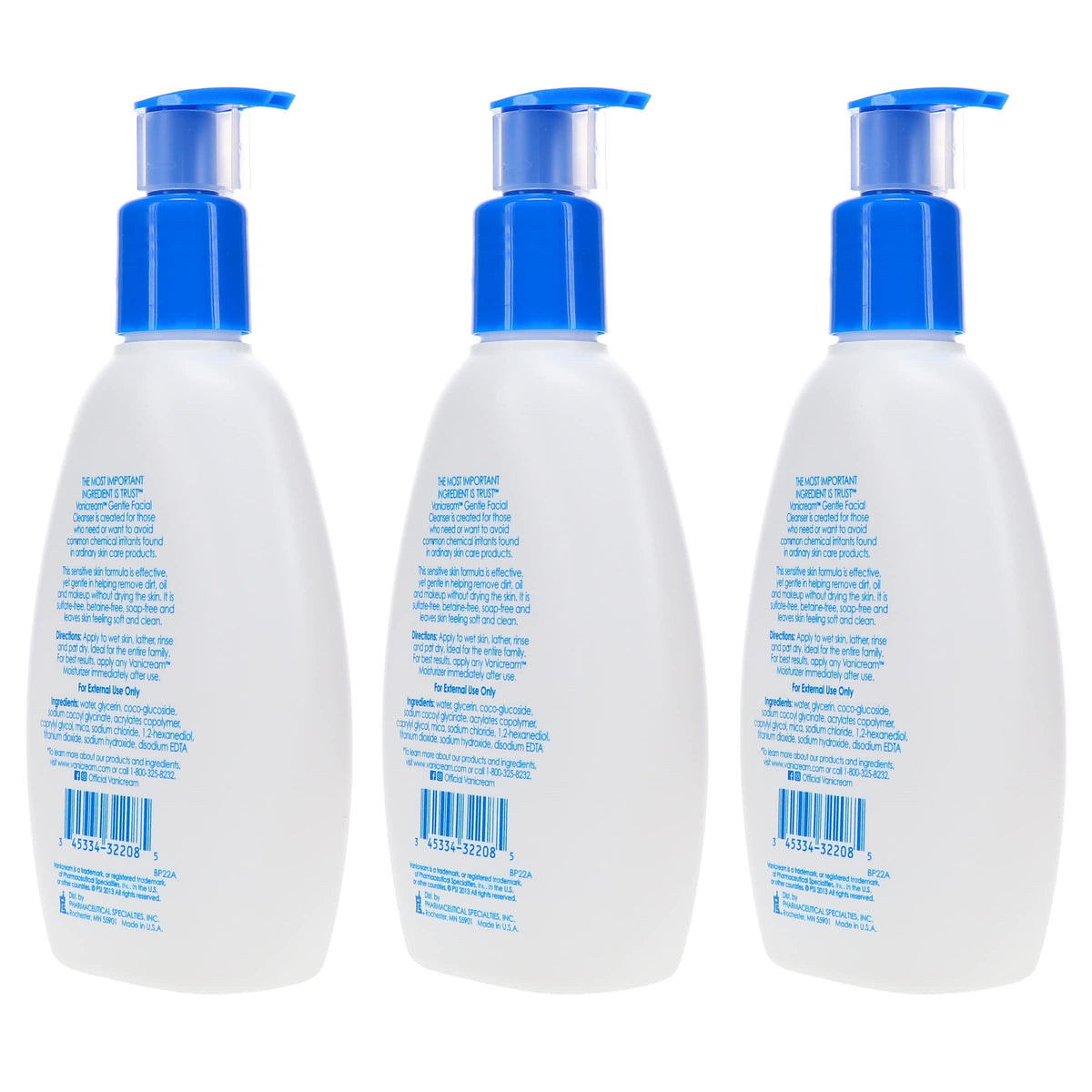 Vanicream bottle stacked with towels suggesting soft, clean skin benefit