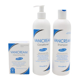 Vanicream bundle front packaging showing all three gentle products and benefits