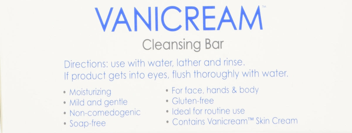 Vanicream close-up of bar texture and smooth surface highlighting moisturizing benefit
