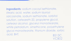 Vanicream cleansing bar held in hand demonstrating easy lather and comfortable use benefit