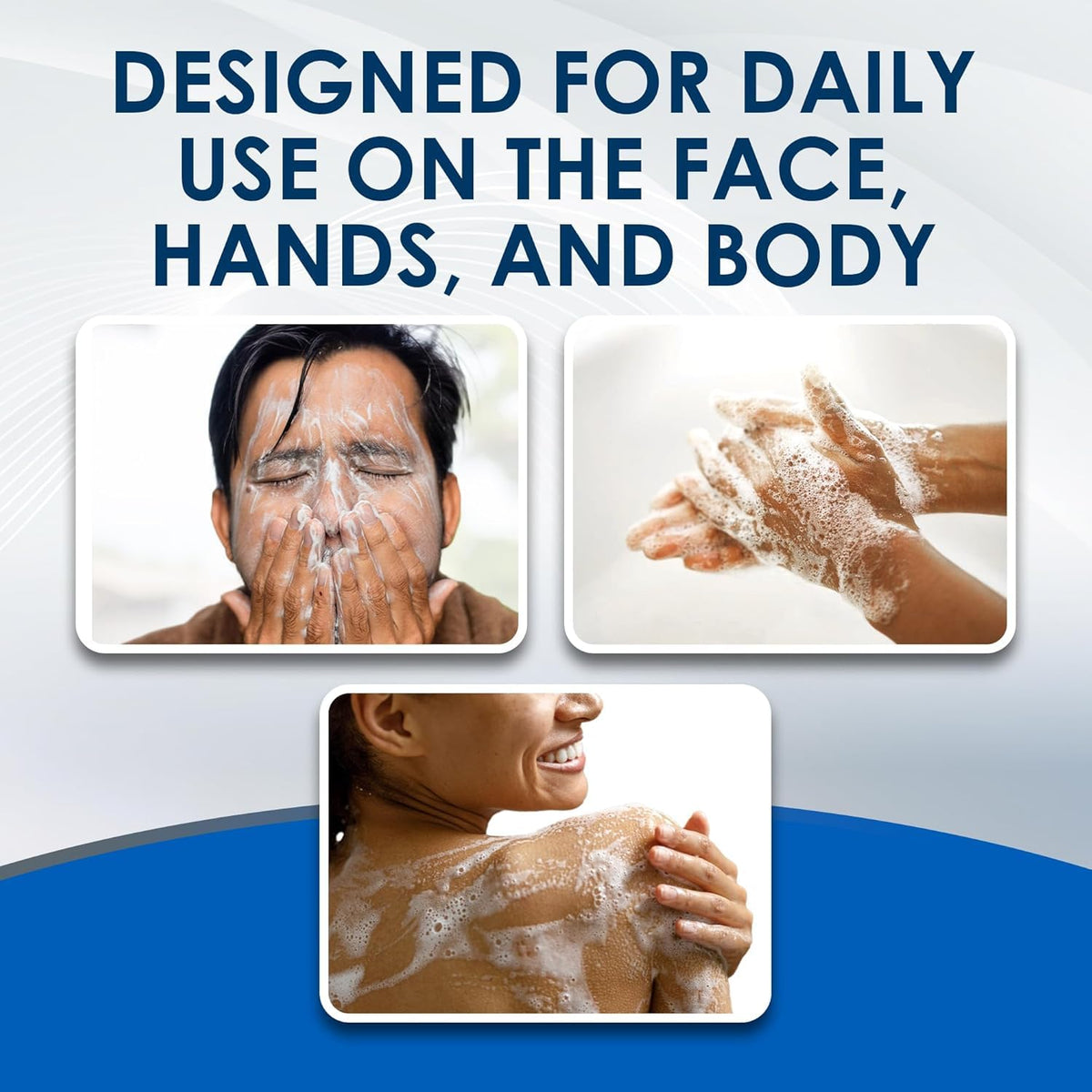 Vanicream pack of six arranged on a surface, bulk supply benefit for home or travel