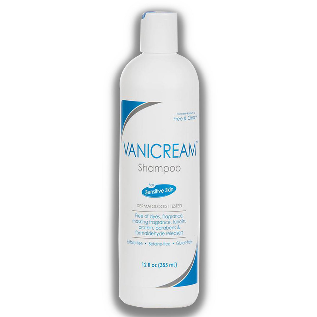 Vanicream conditioner pour demonstrating lightweight conditioning without residue