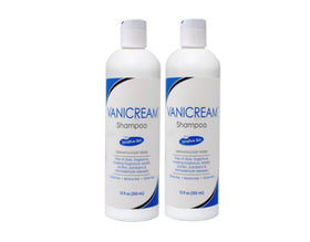 Vanicream front packaging showing two 12 oz bottles and ingredient-free label benefits