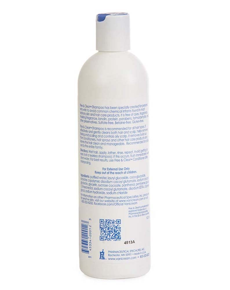 Vanicream label close-up highlighting ingredient exclusions for sensitive skin benefit