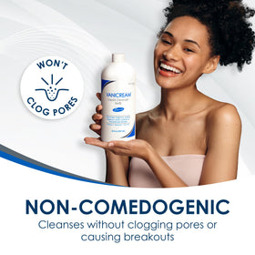 Vanicream bottle at bathroom sink for daily use convenience